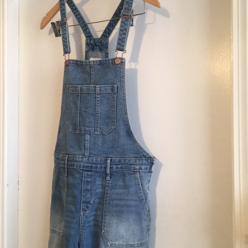 Old Navy Side Zip Low T-Back Overalls
